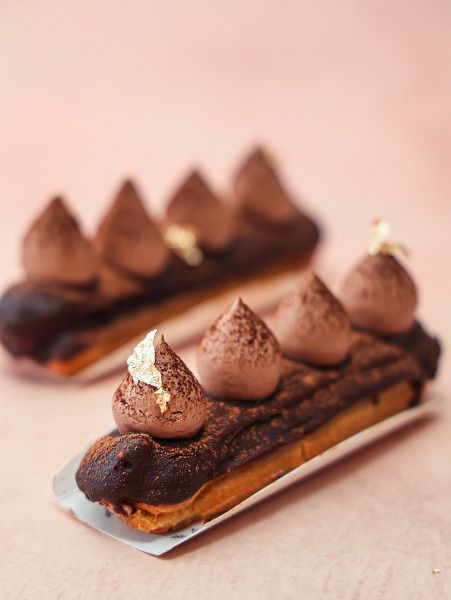Dark Chocolate Eclair/Whipped Creram