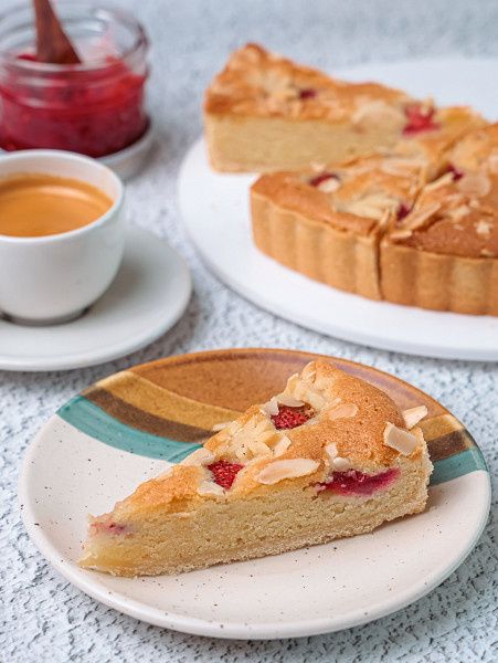 Strawberry Frangipani Slice