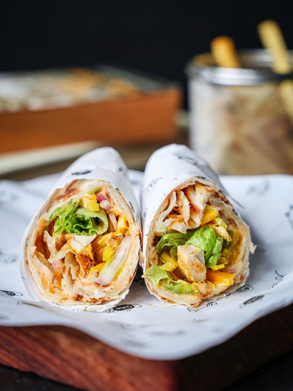 Chicken Tikka Pita Roll