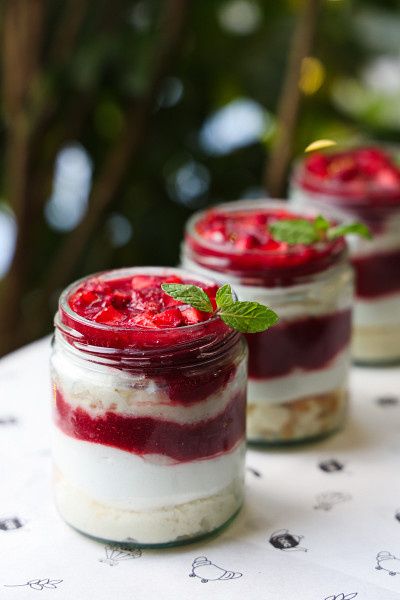 Verrine Aux Fraises A La Vanille