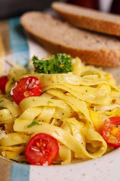 Saffron Infused Fettuccini
