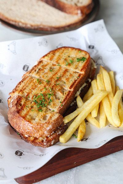 Grilled Three Cheese And Spicy Honey