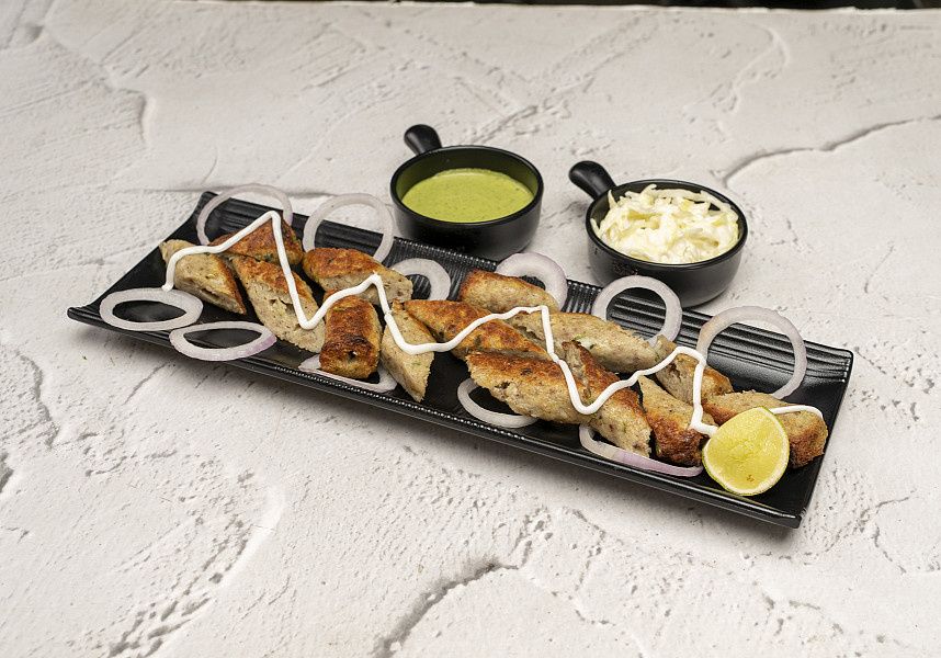 Cheesy Chicken Seekh Kebab