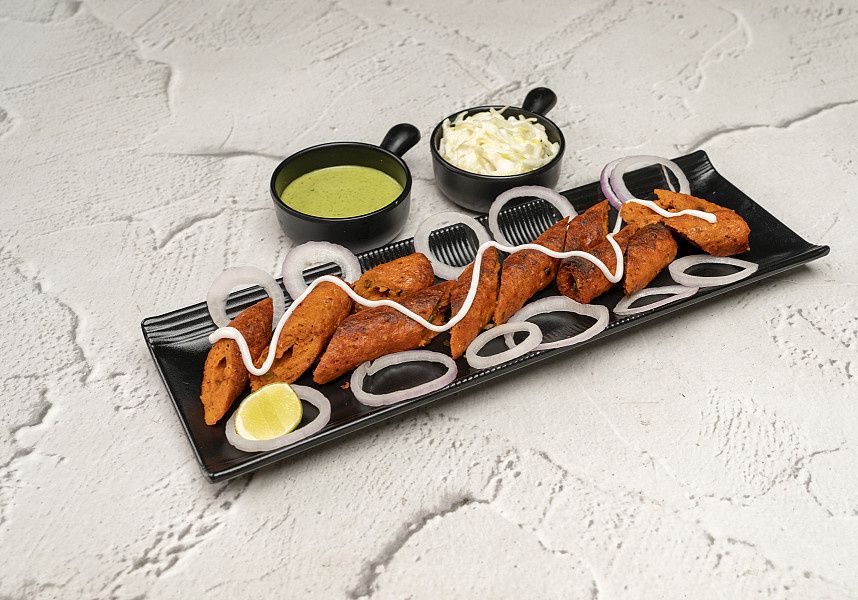 Cheesy Mutton Seekh Kebab