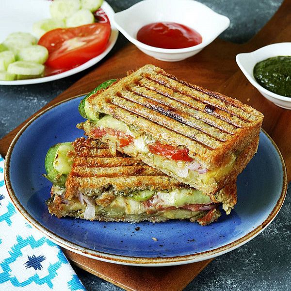Mutton Seekh Kebab Sandwich