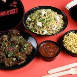 Chicken Manchurian + Chicken Hakkanoodles + Dry Noodles