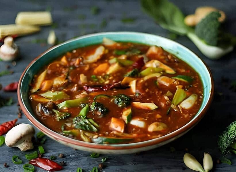 Exotic Vegetables In Hot Garlic Sauce