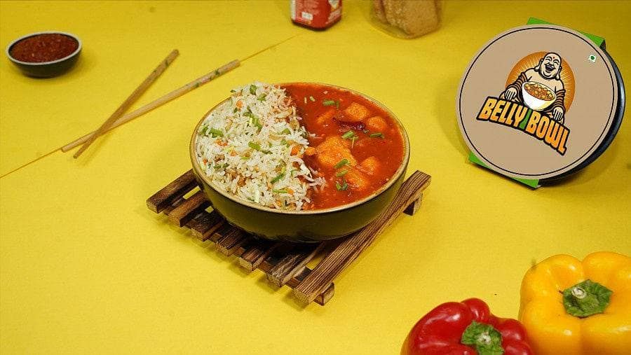Schezwan Paneer Fried Rice Bowl