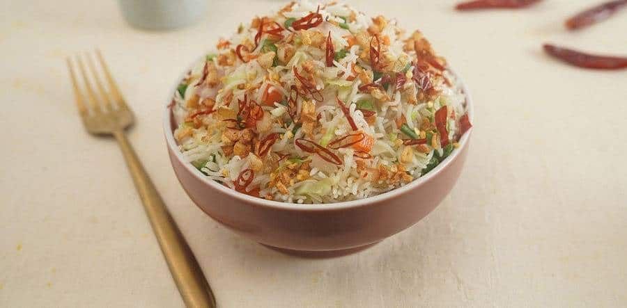 Veg Chilli Garlic Fried Rice Bowl