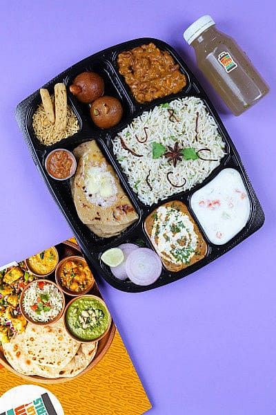 Rajma Chawal Thali Meal