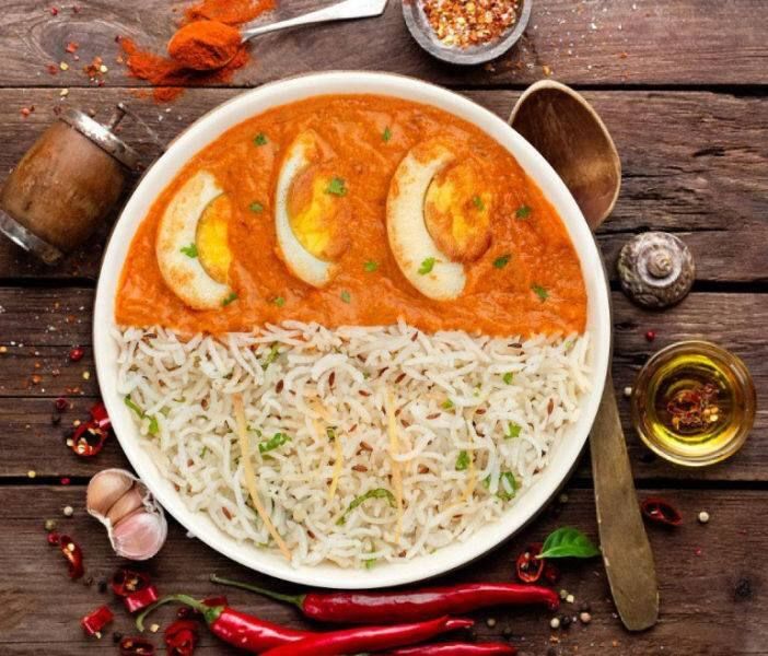 Egg Curry Rice Bowl