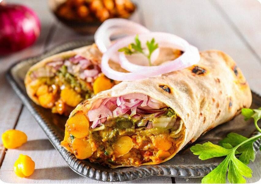 Chole Chatpata Roll