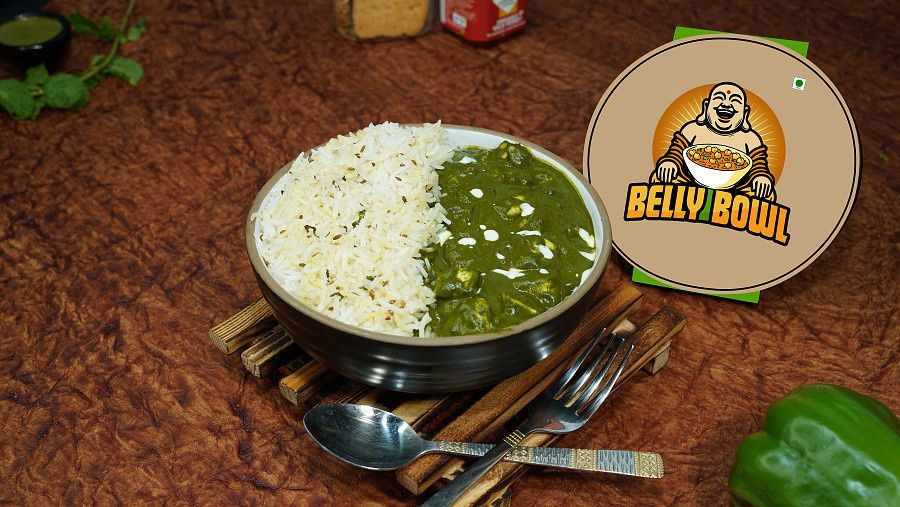 Palak Paneer Rice Bowl
