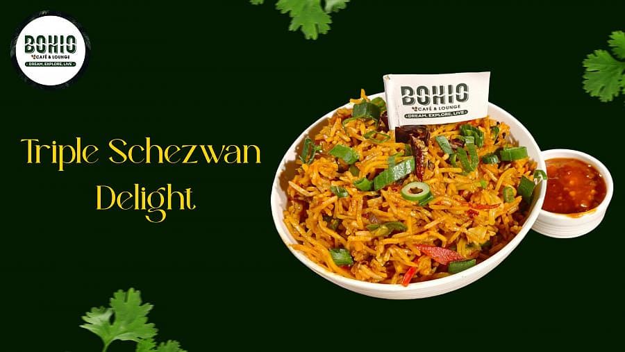 Triple Schezwan Delight (Veg)