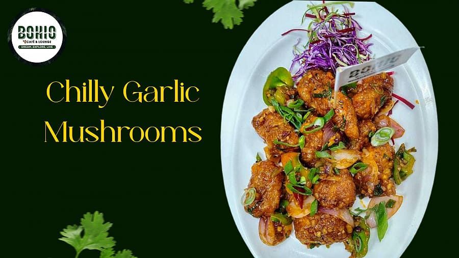 Chilly Garlic Mushrooms
