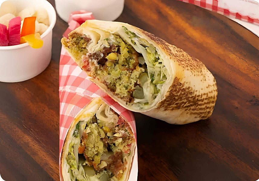 Lebanese Falafel Veggie Wrap