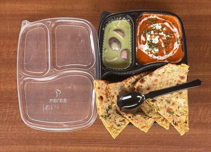 Aloo Stuffed Kulcha With Dal Makhani Mini Meal