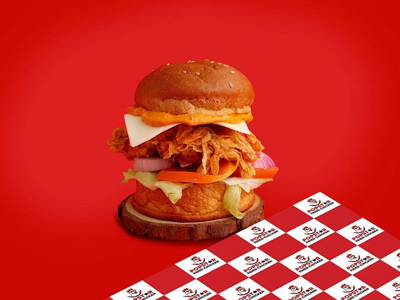 Tex-Mex Fried Chicken Burger