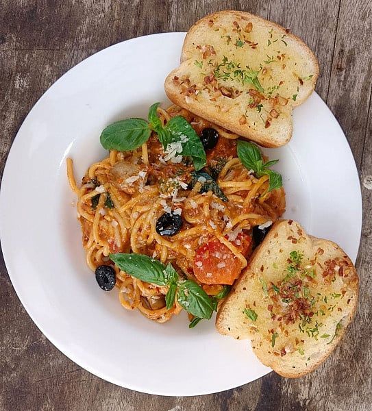 Rose Spaghetti Pasta Veg
