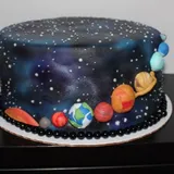 Galaxy theme cake