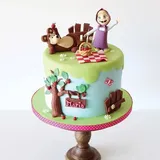 Masha bear cakes