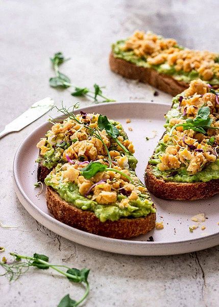 Non-Vegetarian Avocado Toasties