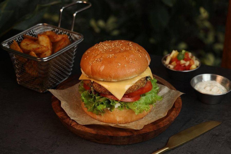 Harissa Vegetable Crumbed Burger