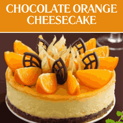 Chocolate orange cheesecake