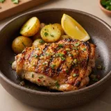 Everyday Chicken Steak - Lemon Garlic & Baby Potatoes (1 Thigh Fillet With Skin)
