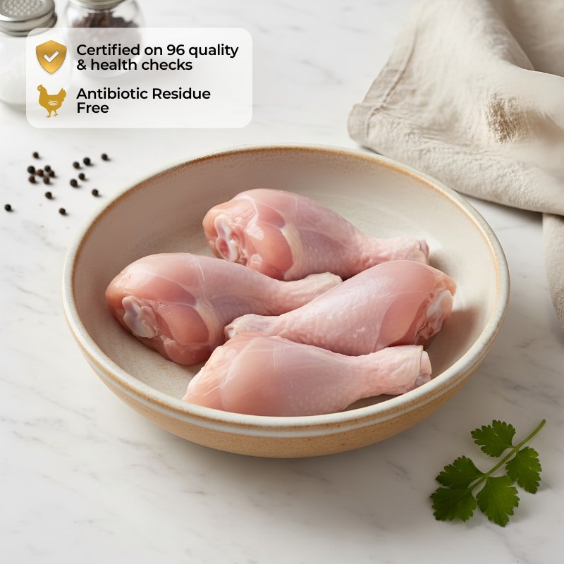 Premium Chicken Drumsticks - 500g (Without Skin)