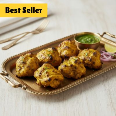 Marinated Purani Dilli Lehsuni Chicken Tikka - Chef Special