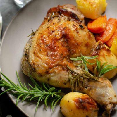 Everyday Chicken Roast - Garlic & Herbs (Quarter Chicken With Skin)