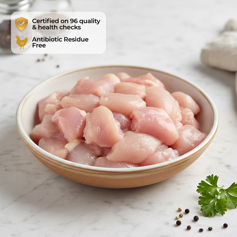 Premium Chicken Thigh Diced / Chilli Cut - 500g