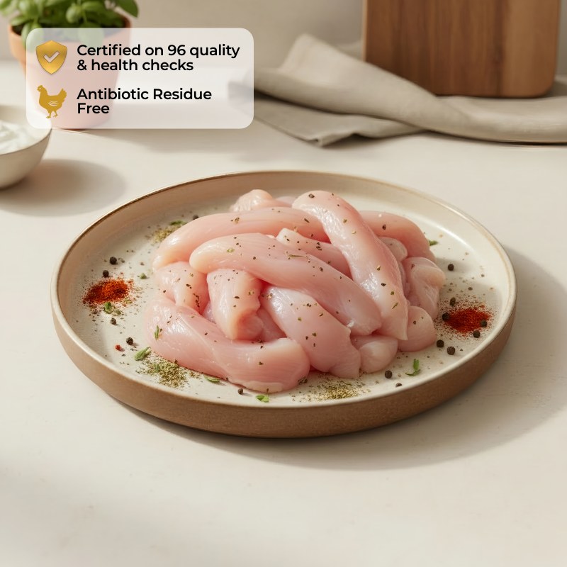 Premium Chicken Breast Strips - 500g
