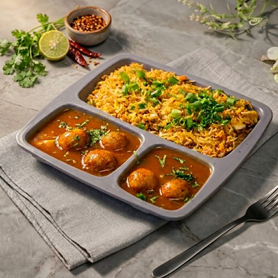 MANCHURIAN WITH FRIED RICE 