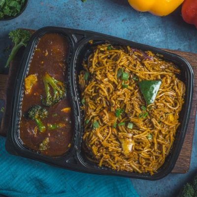 Mangolian Rice & Noodles + Gravy