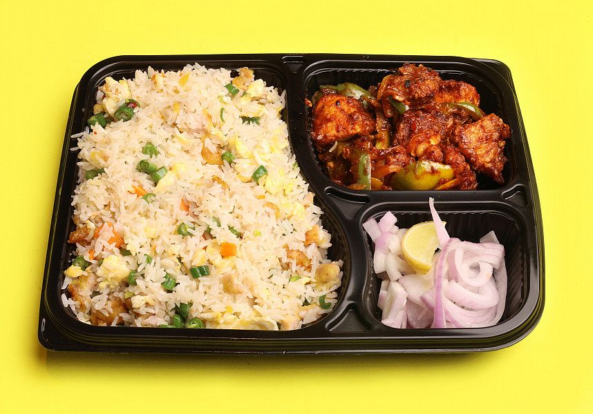 CHICKEN FRIED RICE CHICKEN CHILLY BONELESS SALAD COMBO
