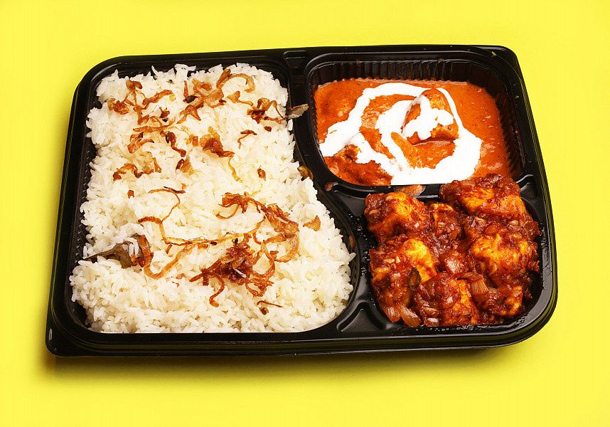 GHEE RICE BUTTER CHICKEN PANEER MANCHURIAN  COMBO