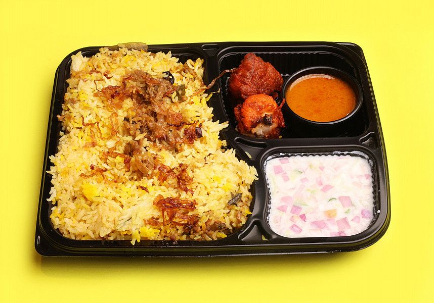 BIRIYANI RICE CHICKEN KABAB COMBO