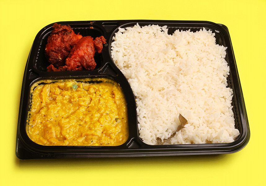 GHEE RICE DAL FRY KABAB