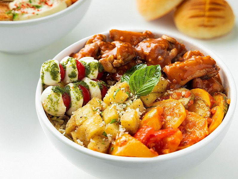 Italian Chicken Rice Bowl