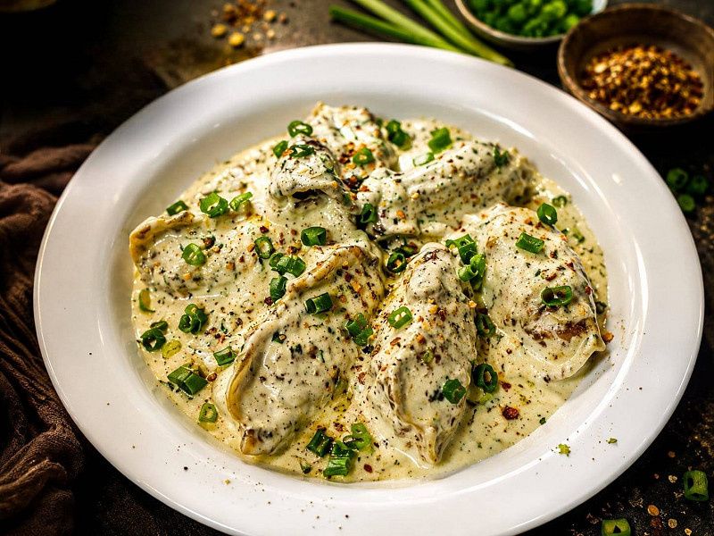 Creamy Mountain Momos (100% Veg.)