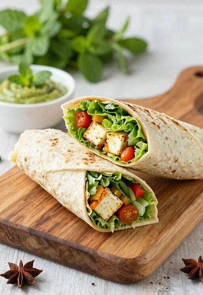 Barbeque Paneer Wrap