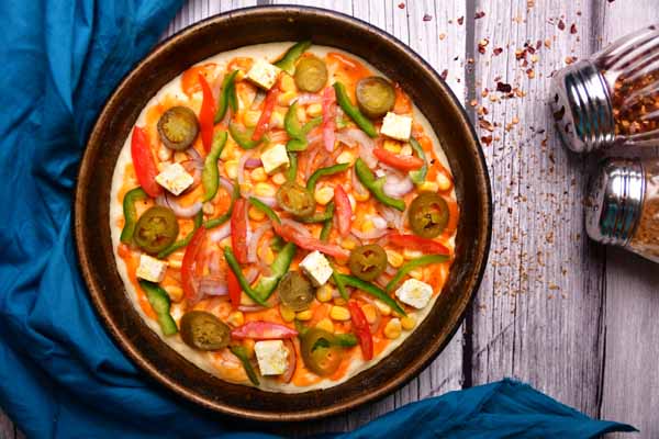 Indian Veg Loaded Pizza