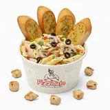 Chicken Pasta White Sauce + Garlic Bread