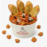 Chicken Pasta Red Sauce + Garlic Bread
