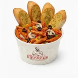 Veg Pasta Red Sauce + Garlic Bread