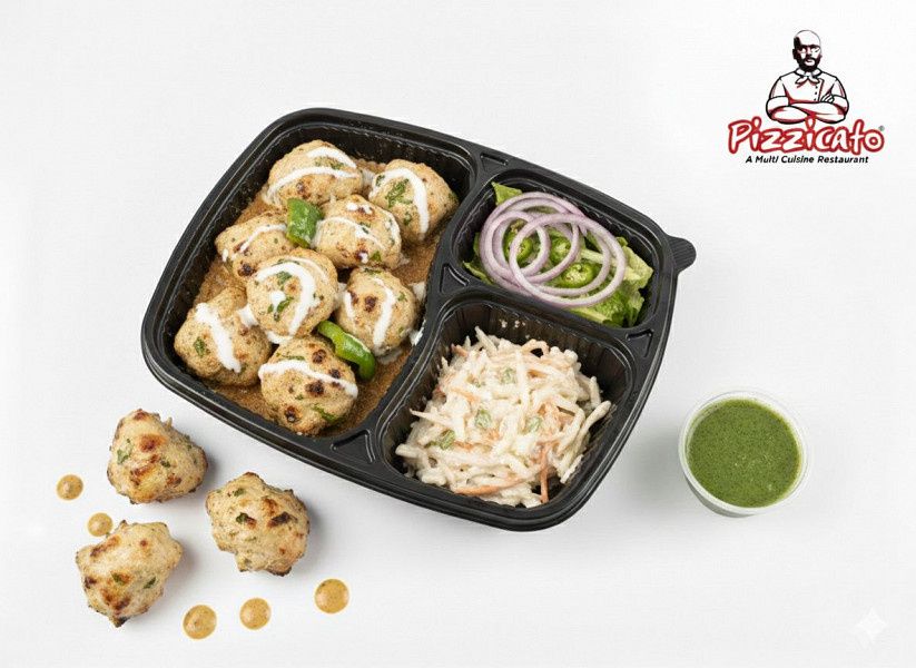 Malai Soya Chaap Tikka (8 Pcs)