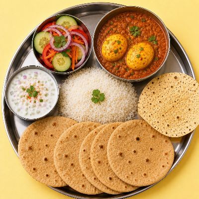 Egg Curry Thali