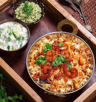 Chittimuthyala Prawn Roast Biryani